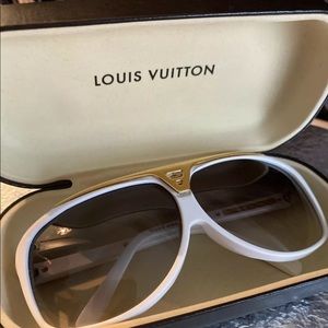 AUTHENTIC Louis Vuitton Sunglasses. Hard/soft case included “as-is”.